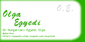 olga egyedi business card